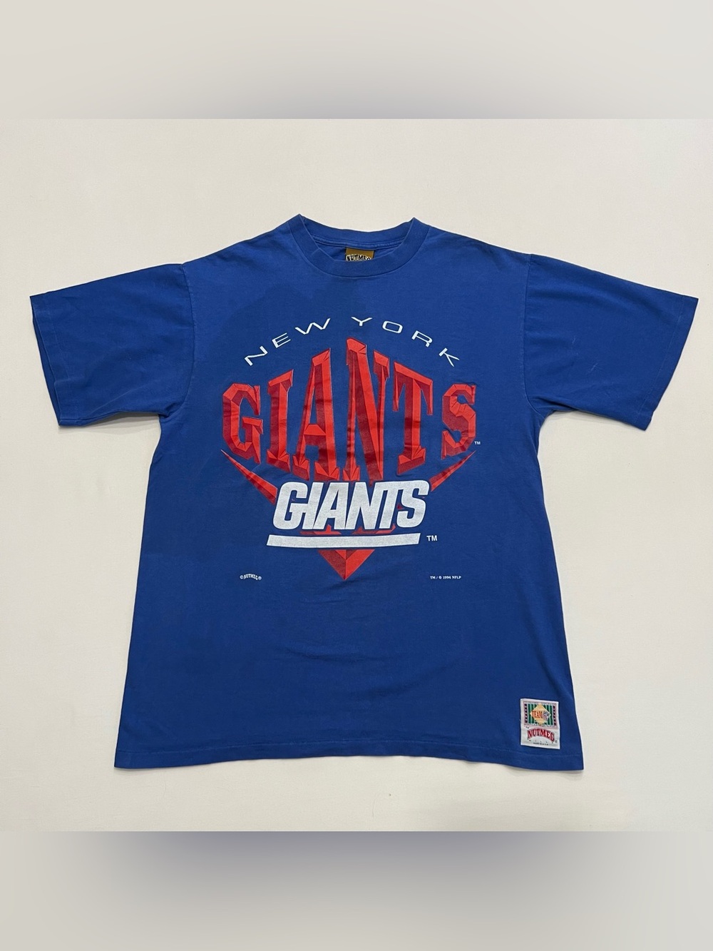 Vintage 90s Single Stitch New York Giants NFL Football Graphic Tee Men's XL